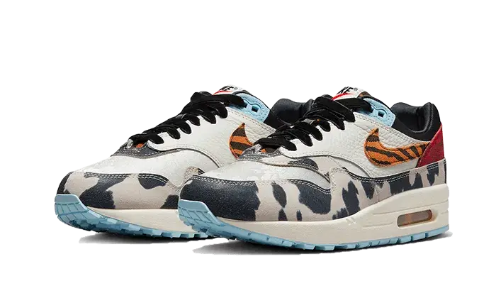 Nike Air Max 1 '87 Tiger Swoosh Cow Print - FD0827-133