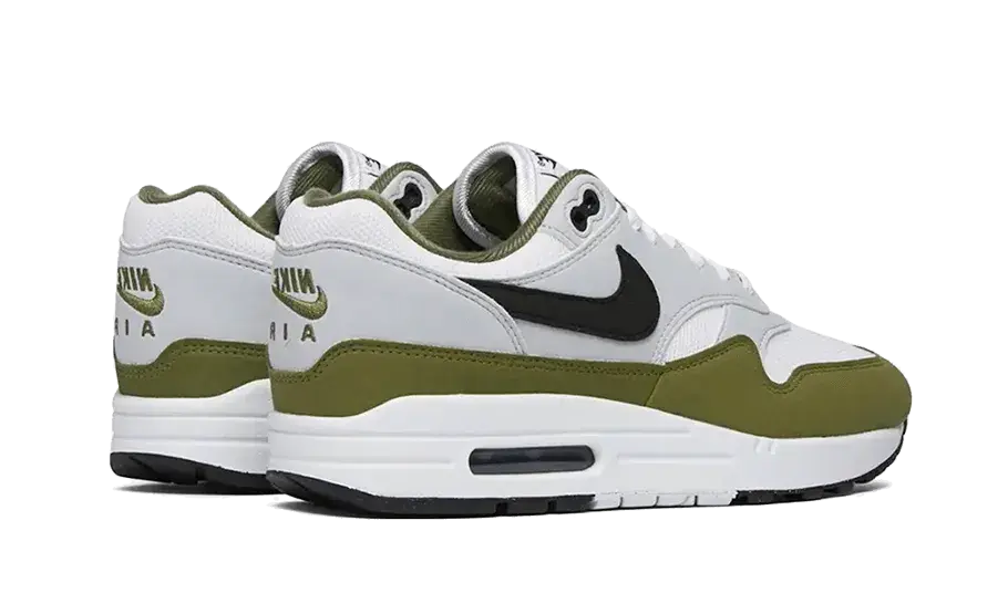 Nike Air Max 1 White Black Medium Olive - FD9082-102