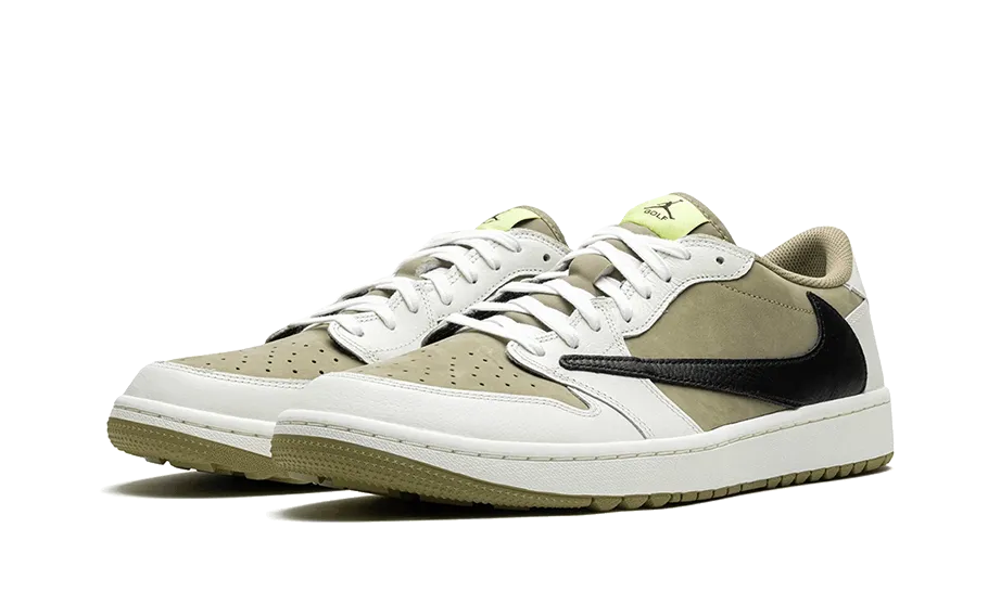 Air Jordan Air Jordan 1 Retro Low Golf Travis Scott Neutral Olive - FZ3124-200
