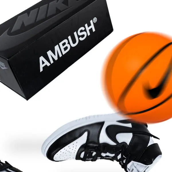 Nike Dunk High Ambush Black White - CU7544-001