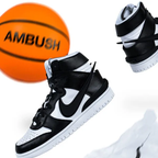 Nike Dunk High Ambush Black White - CU7544-001