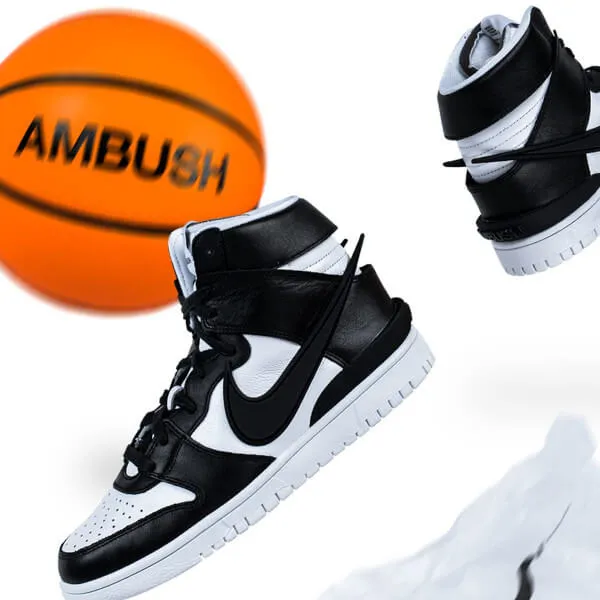 Nike Dunk High Ambush Black White - CU7544-001