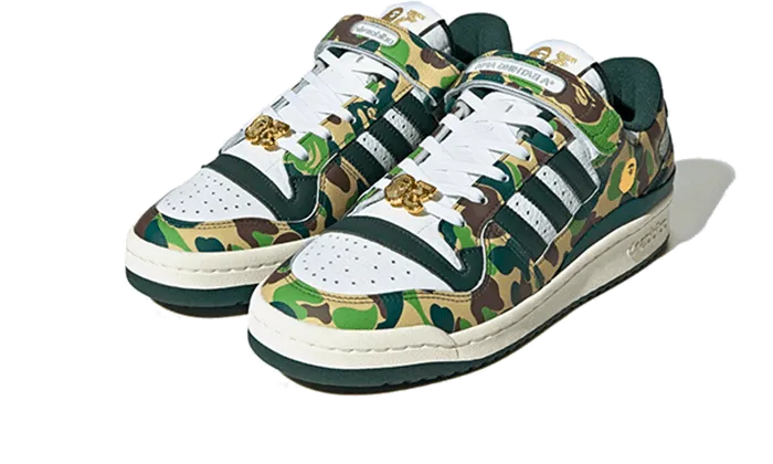 Adidas Forum 84 Low Bape 30th Anniversary Green Camo - ID4771