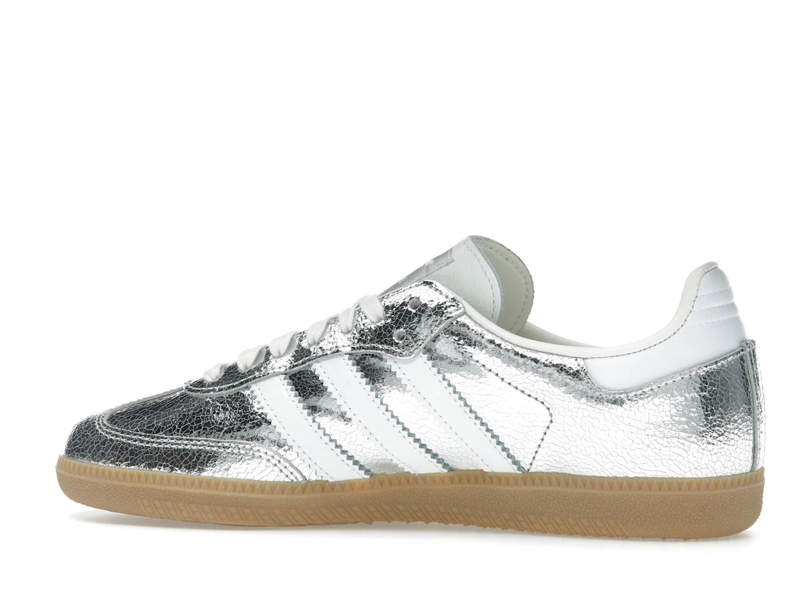 Samba OG Silver Metallic Cracked Leather - JR0035