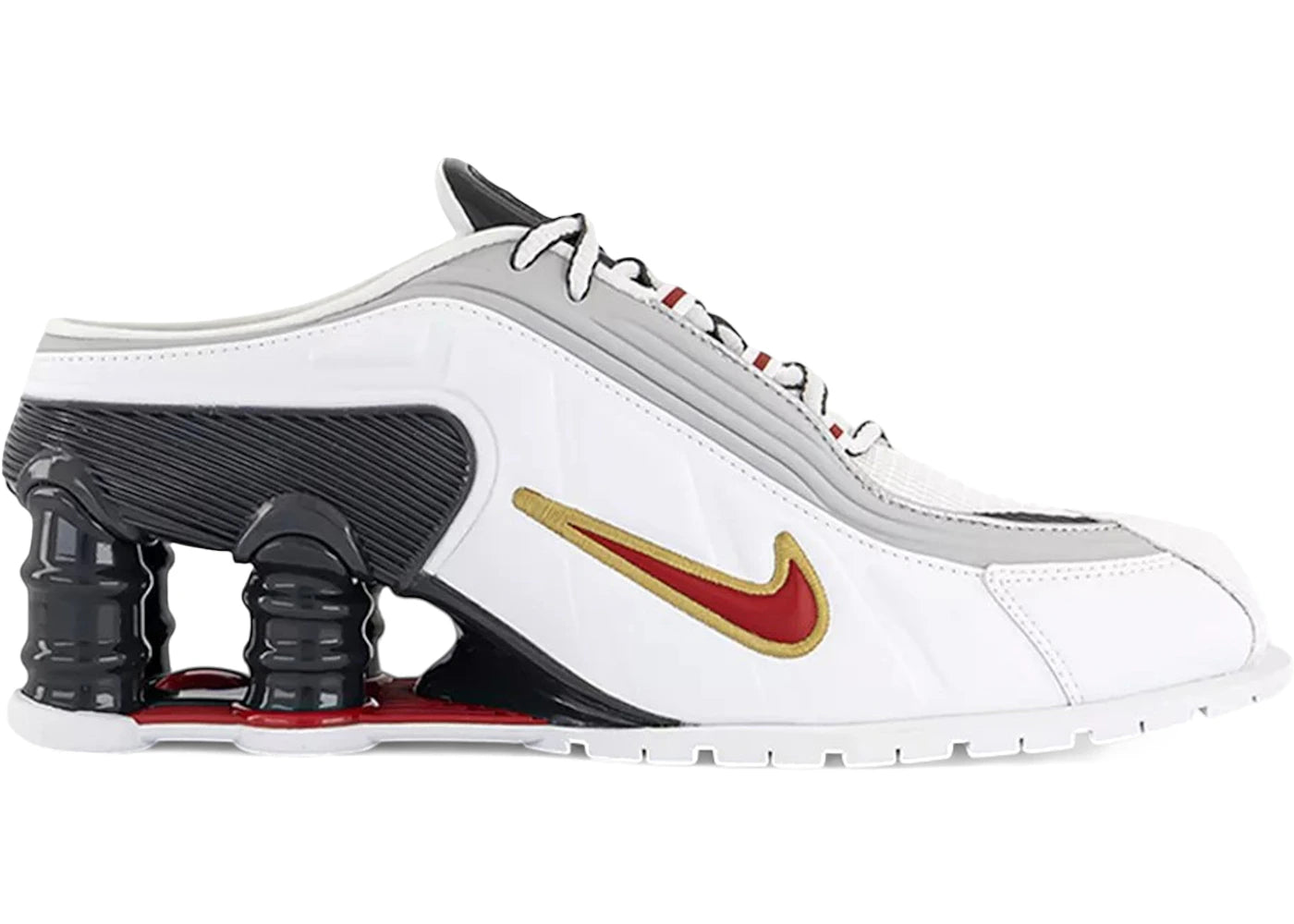 Shox MR4 Mule Martine Rose Metallic Platinum Varsity Red - IM5420-100