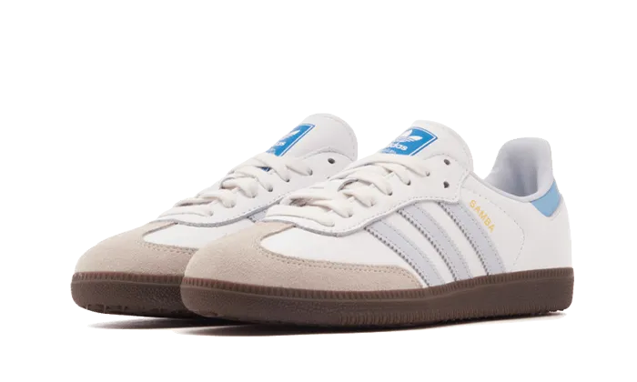 Adidas Samba OG Core White Halo Blue - ID2055