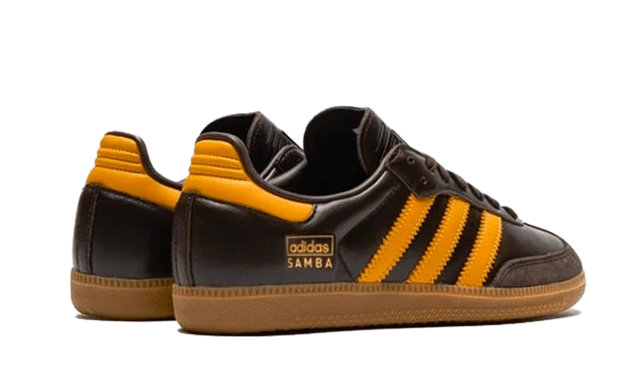Adidas Samba OG Dark Brown Yellow - IG6174