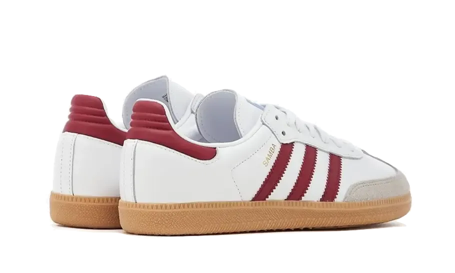 Adidas Samba OG White Burgundy Gum - IF3813