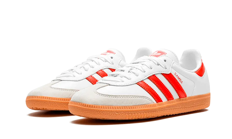 Adidas Samba OG White Solar Red Gum - IF6513