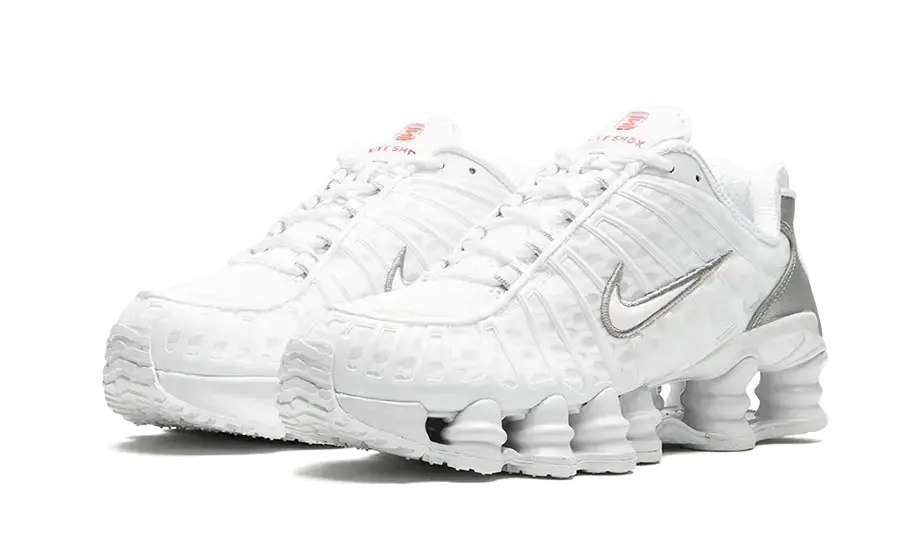 Nike Shox TL White Metallic Silver Max Orange Capet Shop